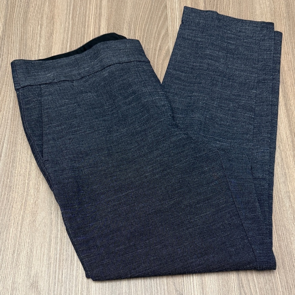 Loft Marisa Linen Blend Skinny Pants in Navy Size 8